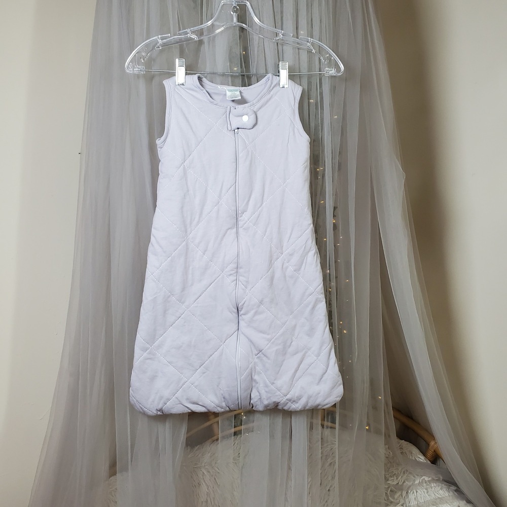 Buy Buy Baby Organic Cotton Quilted Sleep Sack Neutral Dove Gray  0-6 Mos